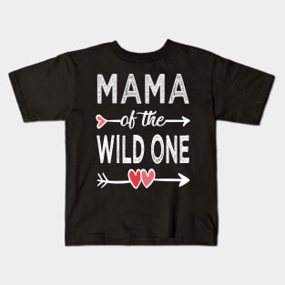 mama of the wild one mama Kids T-Shirt